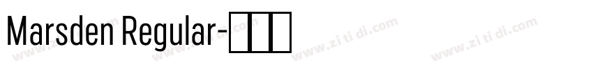 Marsden Regular字体转换 Marsden Regular字体转换